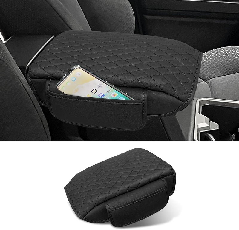 Rilsen Custom for Center Console Cover 2025 2026 Toyota 4runner Armrest Cover Accessories PU Leather Armrest Seat Box Cover Protector with Pockets Storage Bag - Image 1